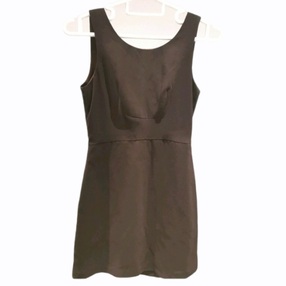 🍀3/$30 Brown sleeveless formal office dress